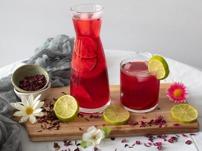 Té Helado de Jamaica (Agua de Jamaica)