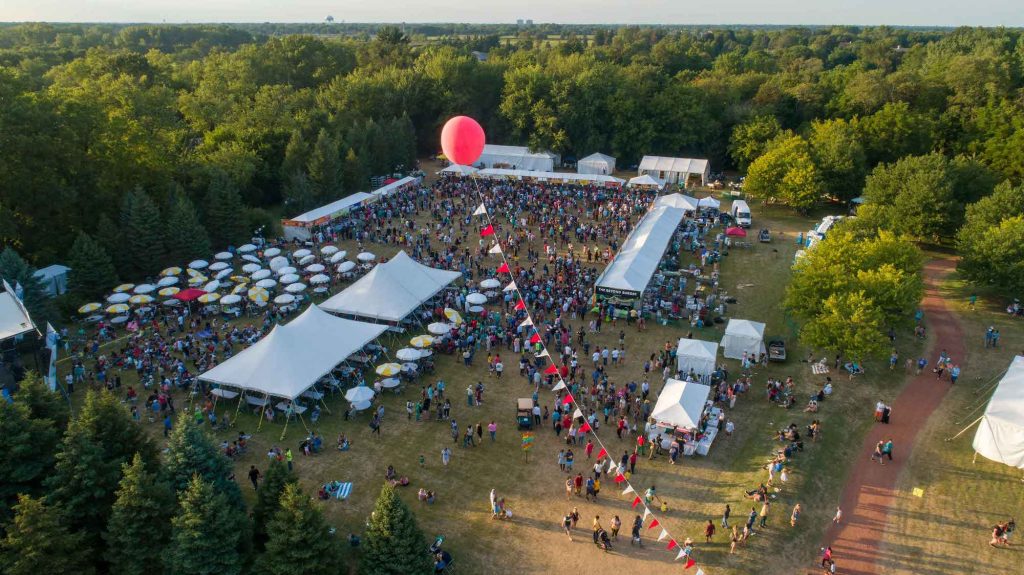 veggie fest 2019 drone view