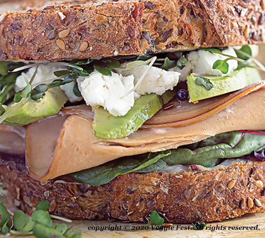 Pesto & Vegan "Deli Meat" Sandwich Recipe Veggie Fest