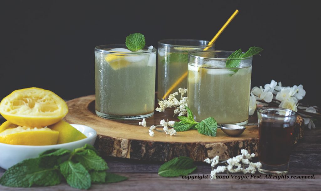 Lemonade with Mint and Maple Syrup Recipe Veggie Fest