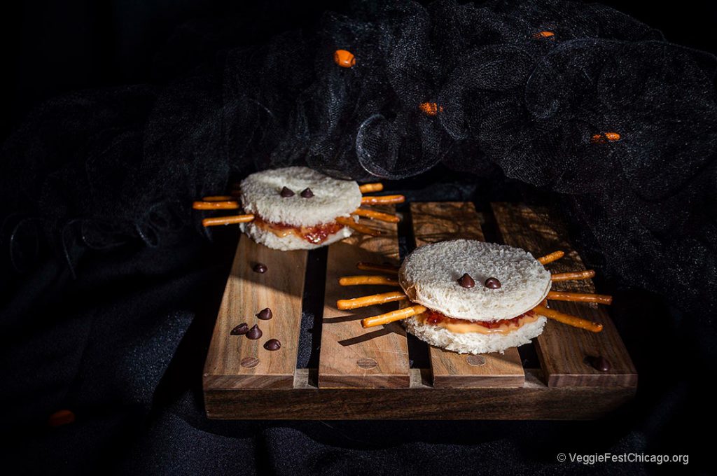 Spider Sandwiches Recipe | Veggie Fest