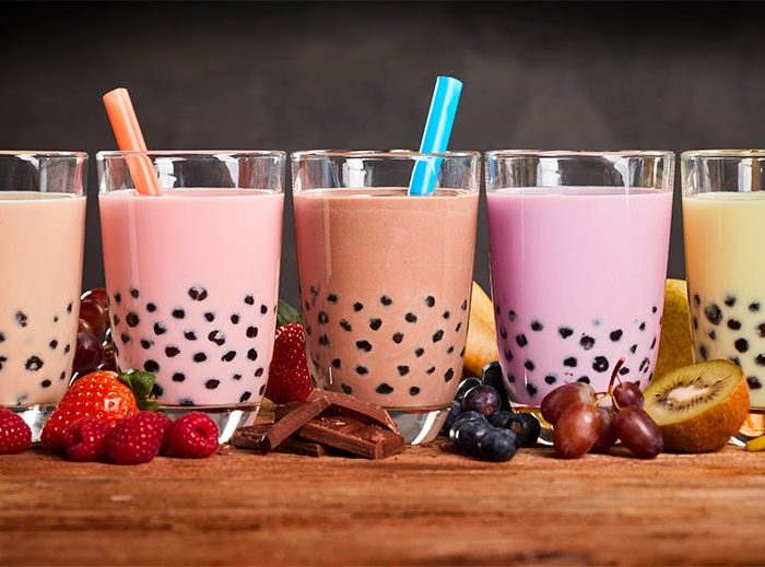 Berry boba 'tea' - Healthy Food Guide