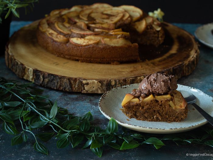Bizcocho de manzana y nueces