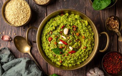 Spinach-khichdi